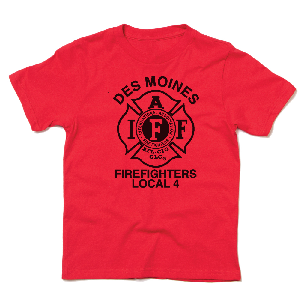 Des Moines Fire Department Local 4 - Kids Shirt