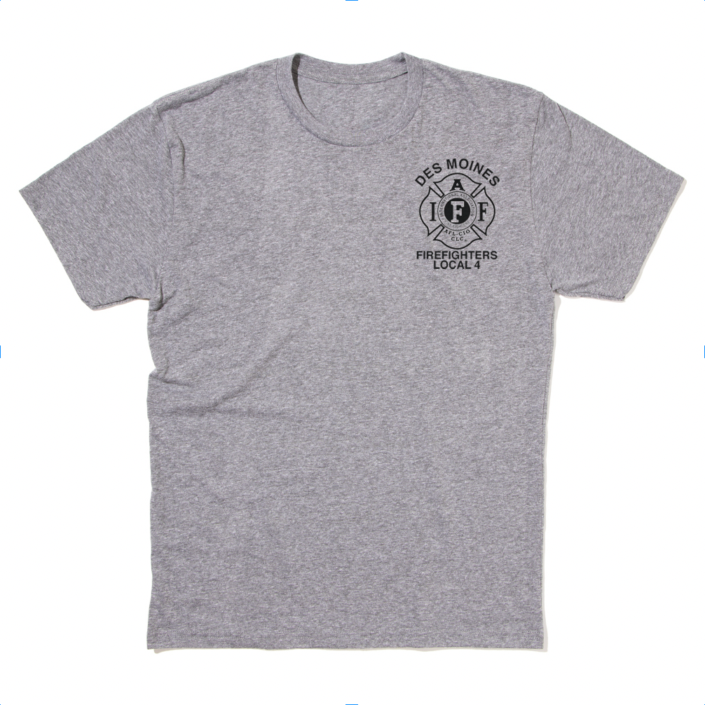 Des Moines Fire Dept. Shirt - Black Ink